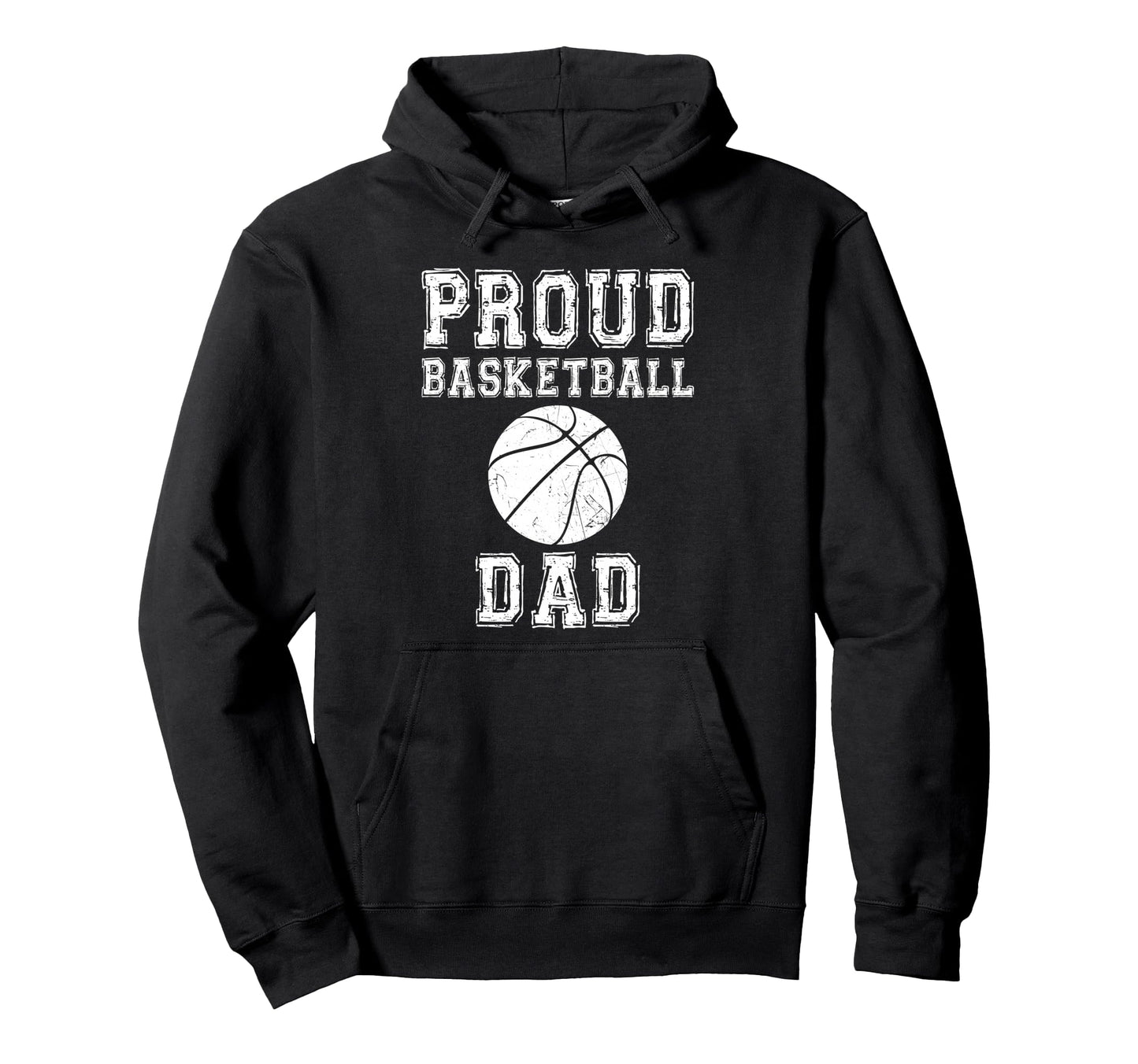Proud Basketball Dad Game Day Sports Hoodie - Minimalist Print Men Women - T-Shirt, Sweatshirt, Hoodie