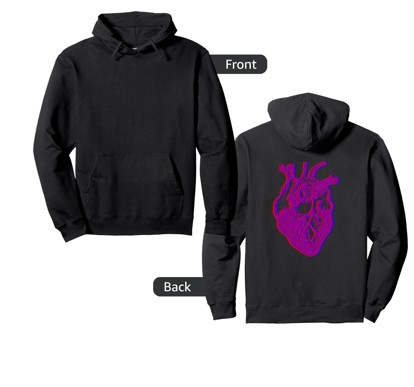 Etch Heart Cybergoth Egirl Eboy Hoodie - Aesthetic Graphic for Adults - T-Shirt, Sweatshirt, Hoodie