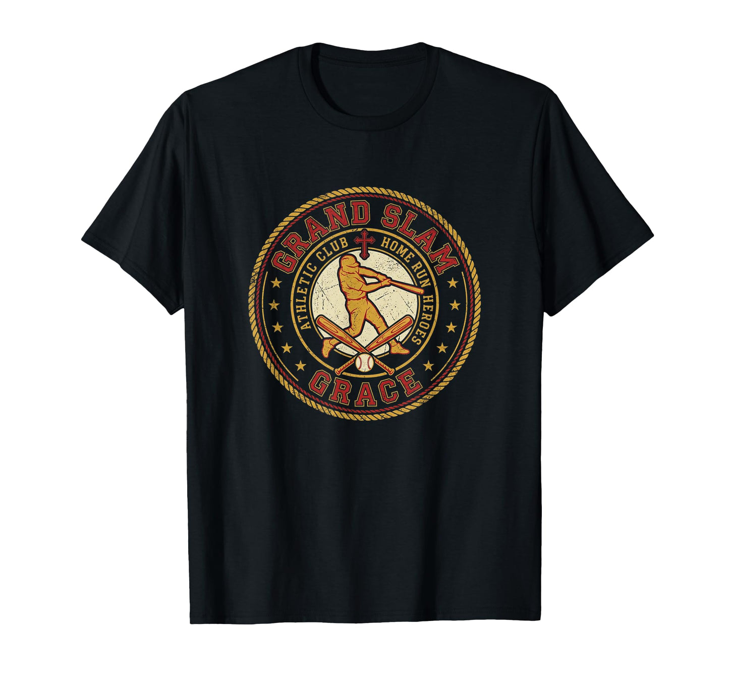 Grand Slam Grace Christian Baseball T-Shirt - Trendy Graphic Men Women - T-Shirt, Sweatshirt, Hoodie