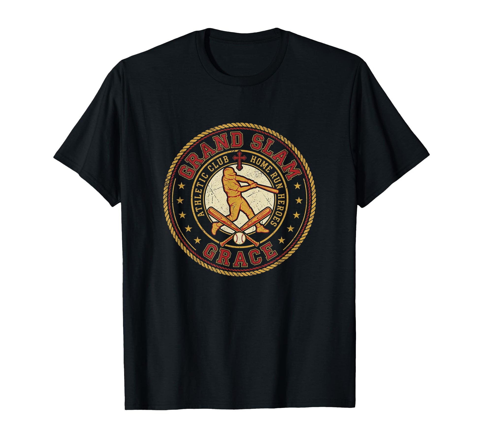 Grand Slam Grace Christian Baseball T-Shirt - Trendy Graphic Men Women - T-Shirt, Sweatshirt, Hoodie