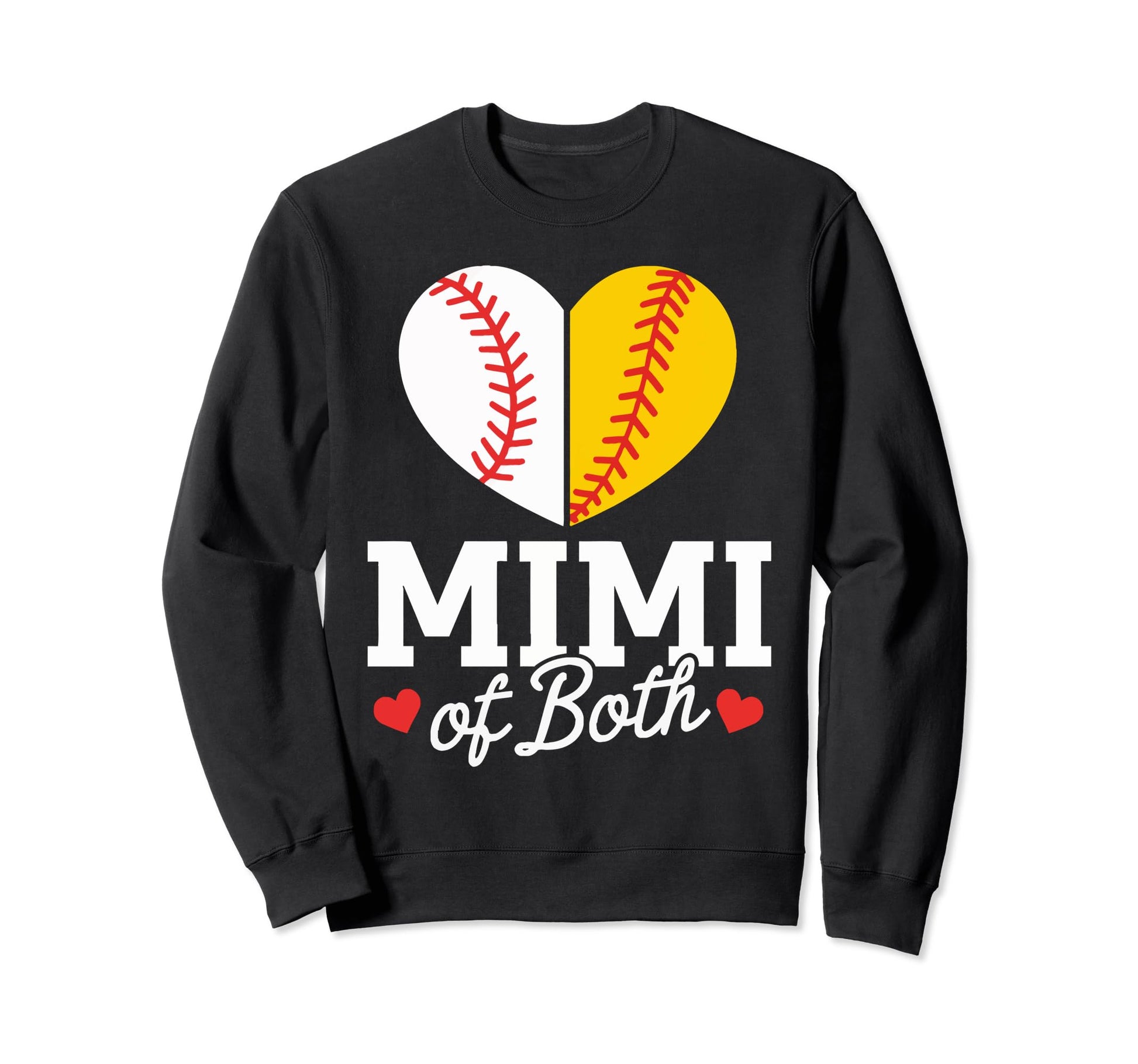 Mimi Baseball Grandma Grandmother Sweatshirt - Graphic Print Men Women - T-Shirt, Sweatshirt, Hoodie