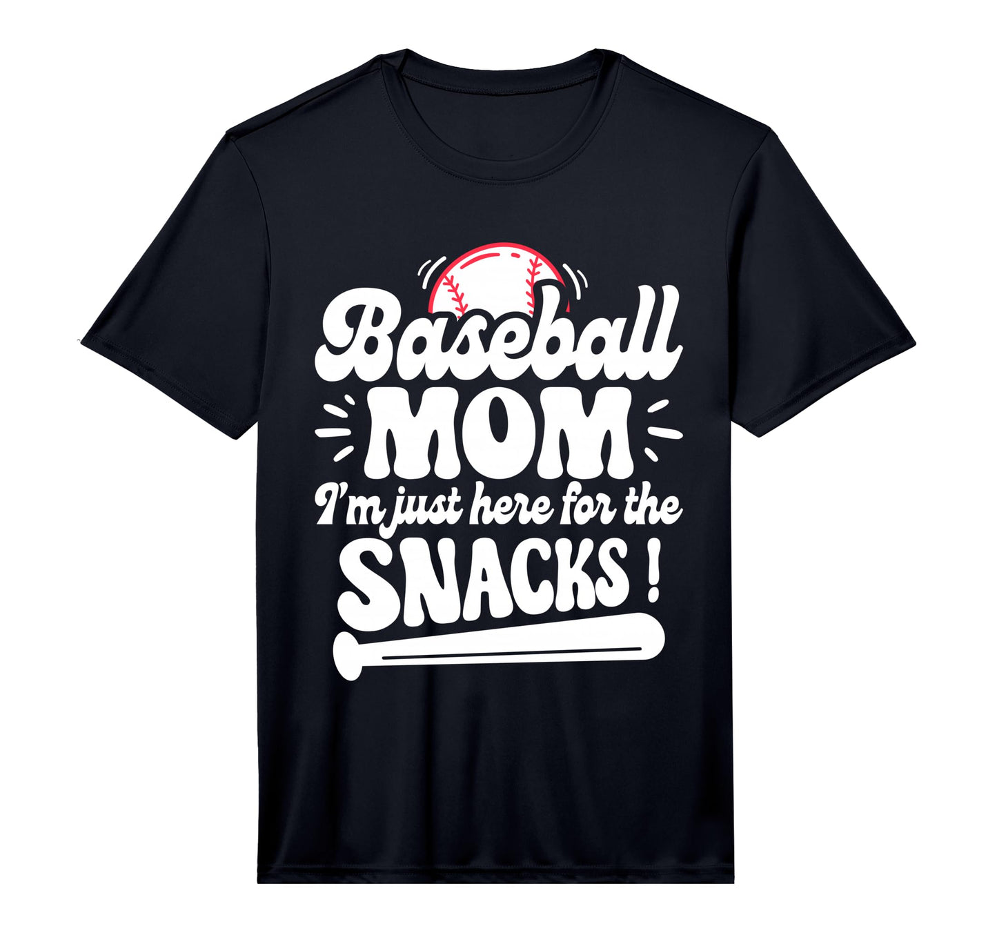 Mens Im Just Here Snacks Mother Baseball T-Shirt - Novelty Apparel Unisex - T-Shirt, Sweatshirt, Hoodie