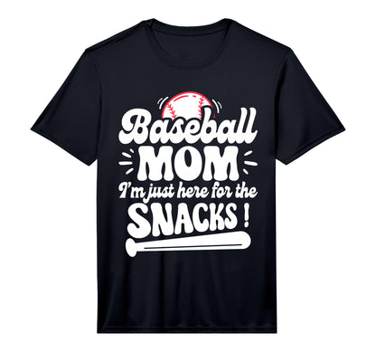 Mens Im Just Here Snacks Mother Baseball T-Shirt - Novelty Apparel Unisex - T-Shirt, Sweatshirt, Hoodie