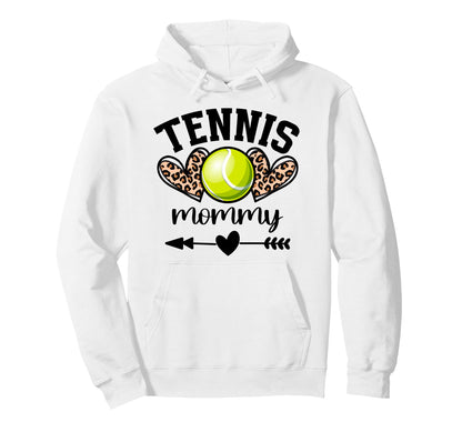 Tennis Mom Womens Tennis Mom Game Day Hoodie - Trendy Graphic Men Women - T-Shirt, Sweatshirt, Hoodie
