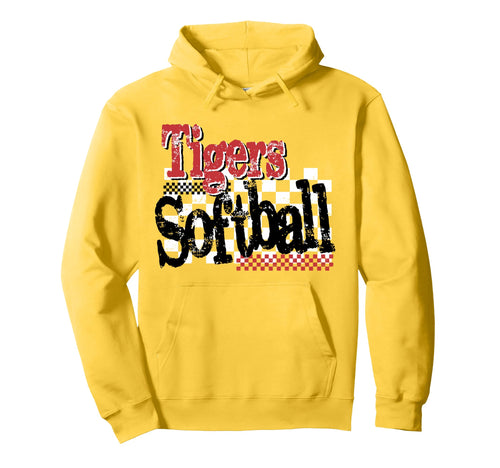 Tigers Softball Mom Red Tiger Pride Game Hoodie - Minimalist Print Unisex - T-Shirt, Sweatshirt, Hoodie