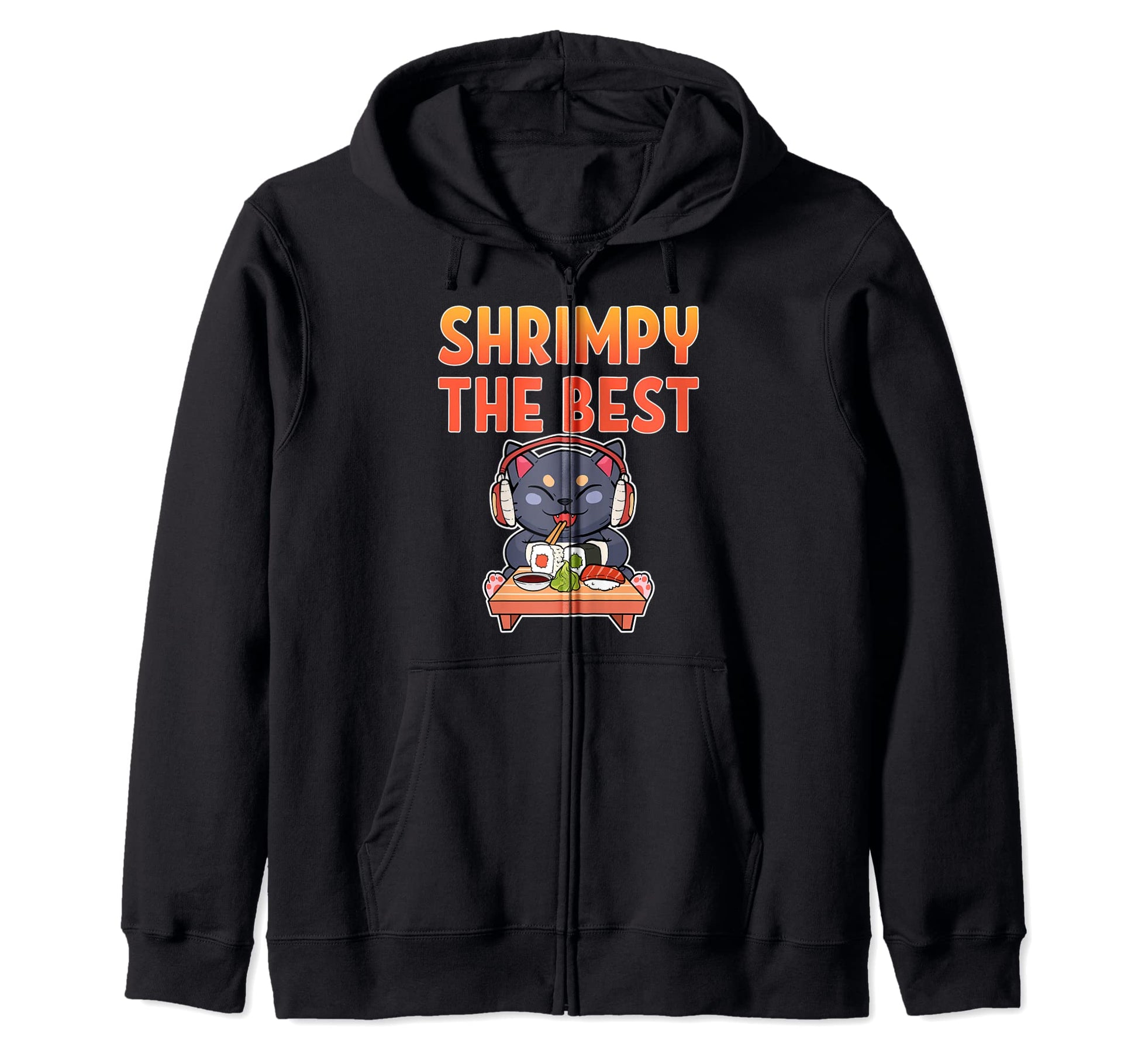 Kawaii Sushi Lover Cats Japan Hoodie - Custom Art Print Men Women - T-Shirt, Sweatshirt, Hoodie