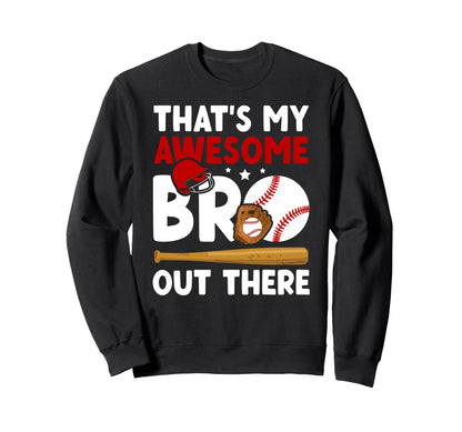 Baseball Brother Proud Baseball Sweatshirt - Aesthetic Graphic Unisex - T-Shirt, Sweatshirt, Hoodie
