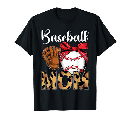 Bleached Baseball Mom Leopard T-Shirt - Aesthetic Graphic Men Women - T-Shirt, Sweatshirt, Hoodie