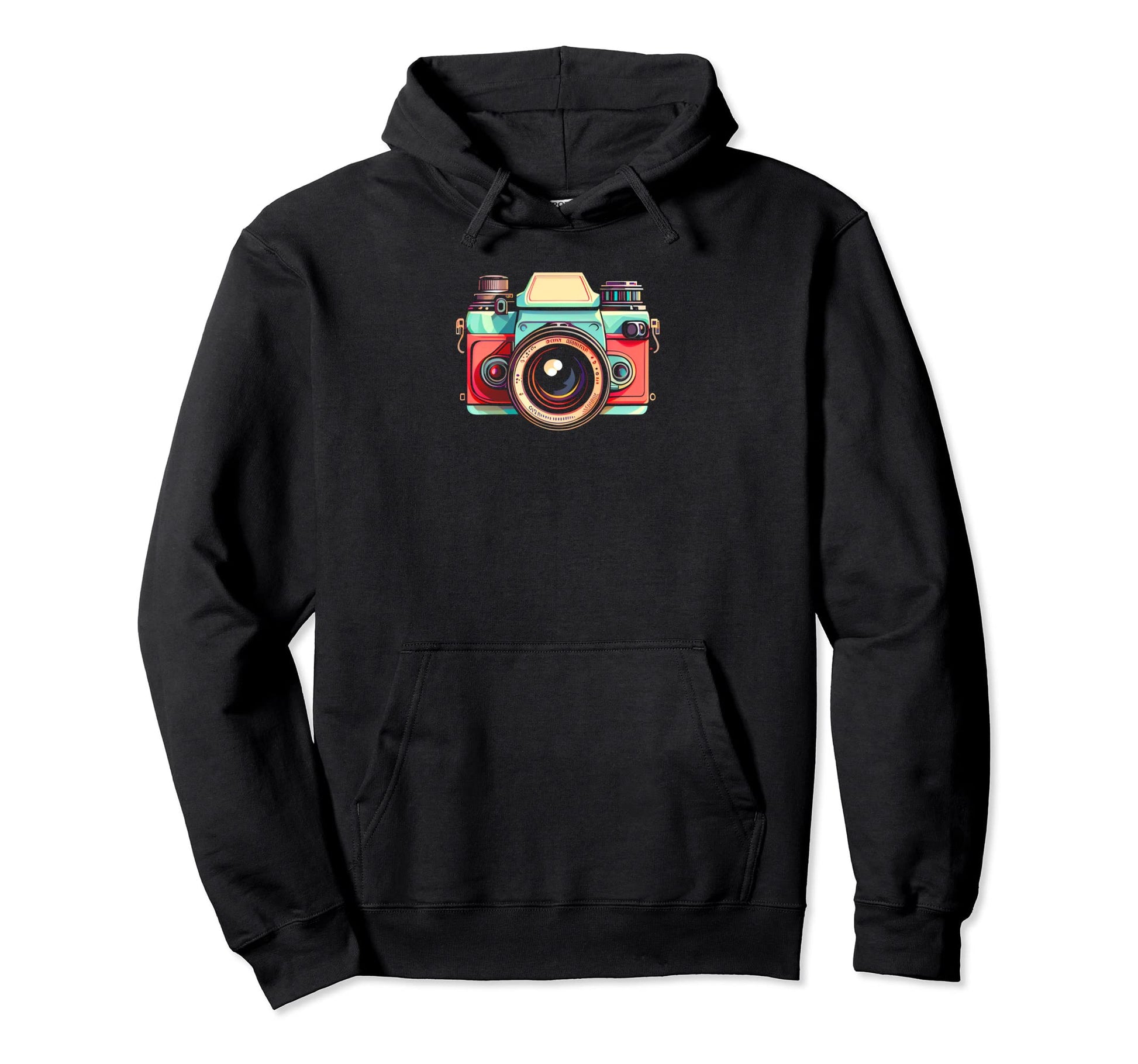 Eighties Vibe Slr Camera Photography Hoodie - Trendy Graphic Unisex - T-Shirt, Sweatshirt, Hoodie