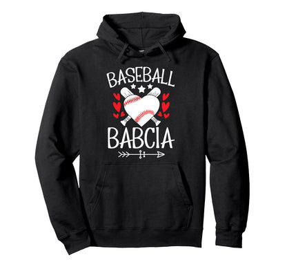 Baseball Babcia Grandma Babcia Baseball Hoodie - Trendy Graphic Unisex - T-Shirt, Sweatshirt, Hoodie