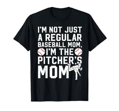 Im Baseball Pitcher Mom Baseball T-Shirt - Aesthetic Graphic Unisex - T-Shirt, Sweatshirt, Hoodie