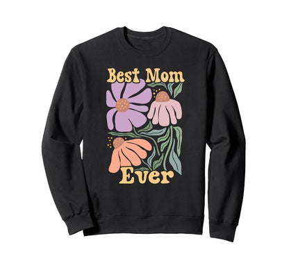 Supercute Love Her Floral Groovy Sweatshirt - Unique Graphic for Adults - T-Shirt, Sweatshirt, Hoodie