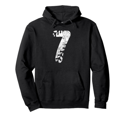 Baseball Softball Mom 7 Number 7 Hoodie - Casual Everyday Wear Unisex - T-Shirt, Sweatshirt, Hoodie