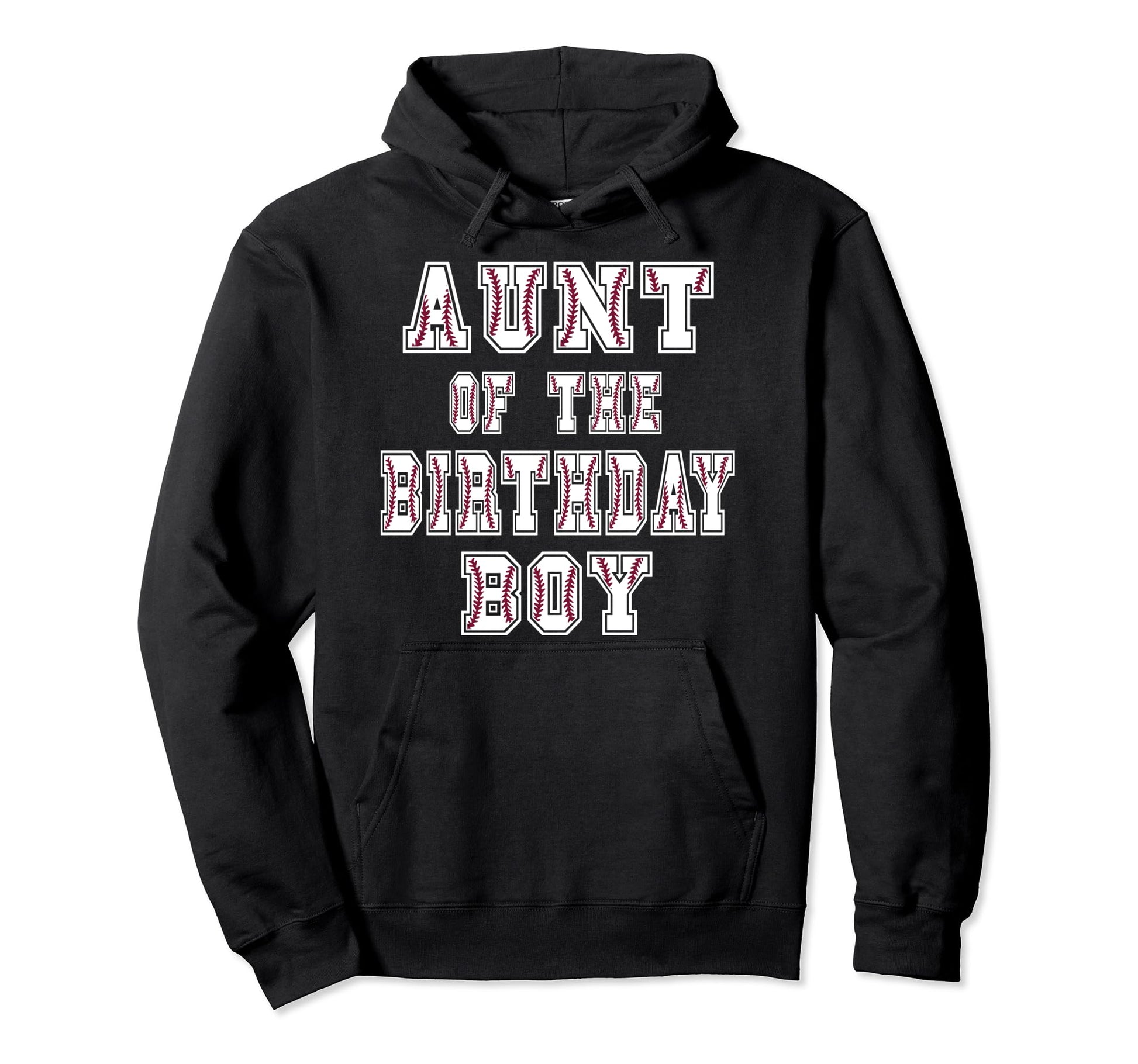 Aunt Birthday Baller Baseball Themed Hoodie - Unique Graphic Men Women - T-Shirt, Sweatshirt, Hoodie