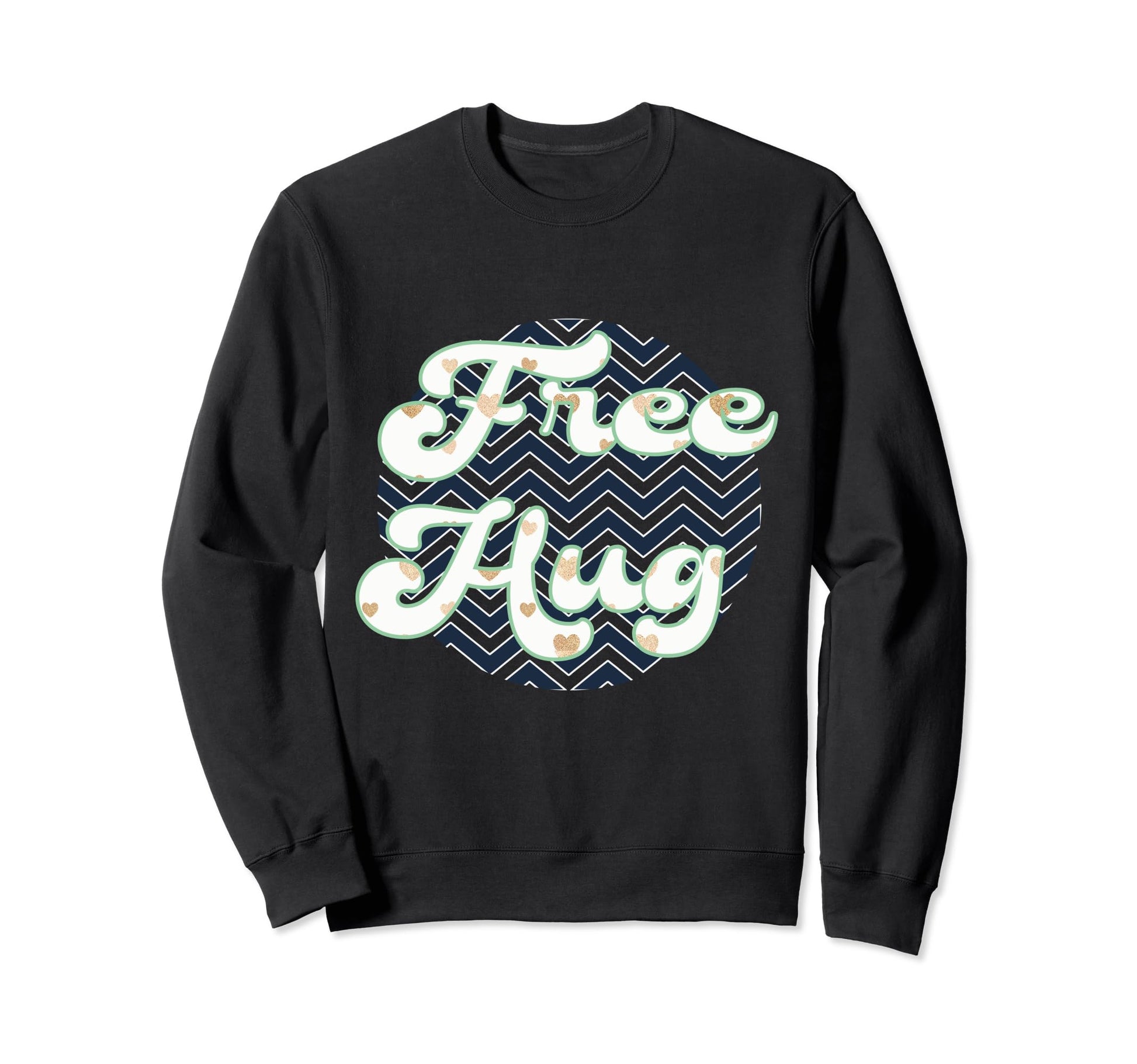 Raptorprime Free Hug Good Vibe Sweatshirt - Novelty Apparel for Adults - T-Shirt, Sweatshirt, Hoodie