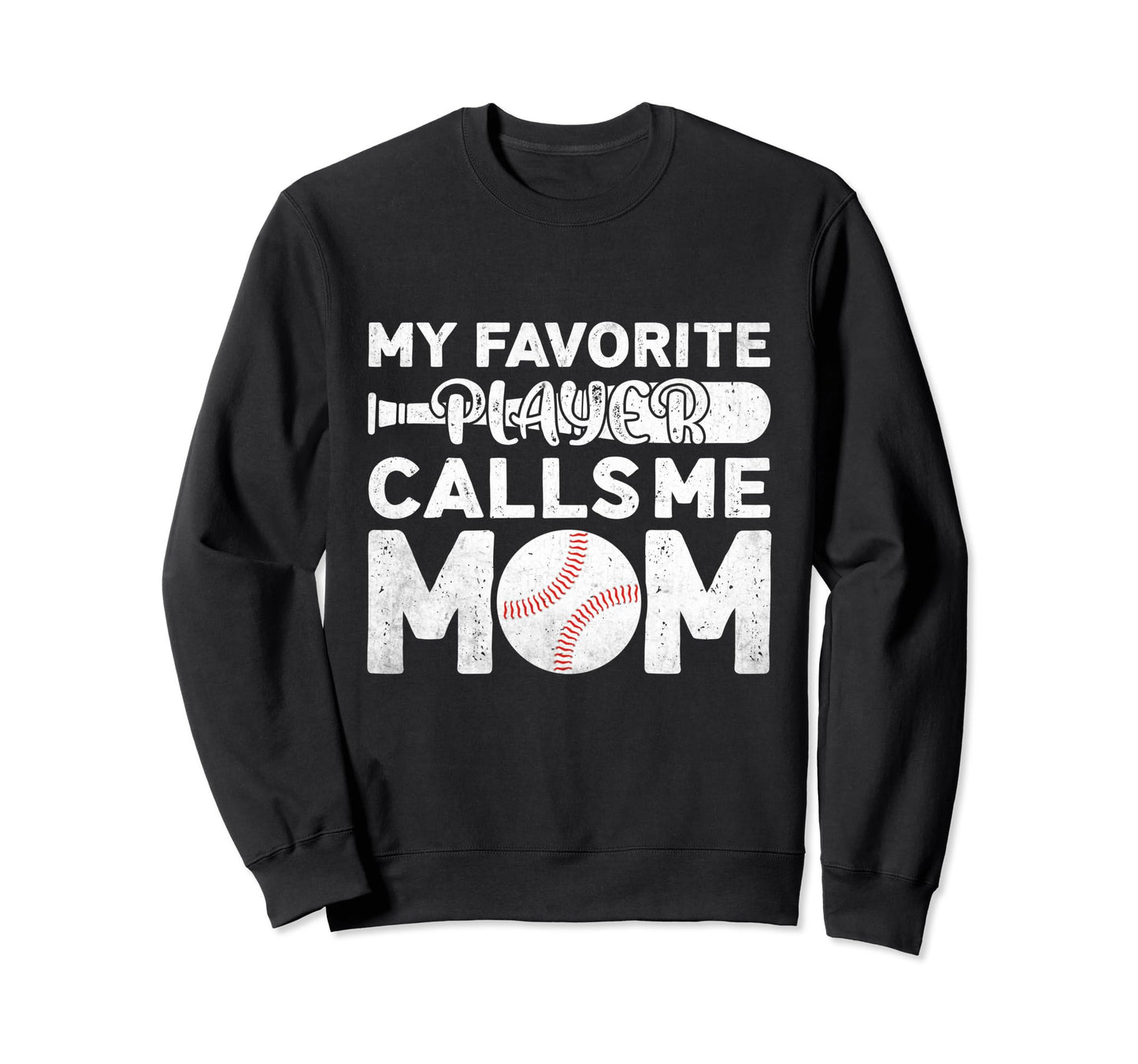 Funny Baseball Mom Baseball Fans Sweatshirt - Minimalist Print Men Women - T-Shirt, Sweatshirt, Hoodie
