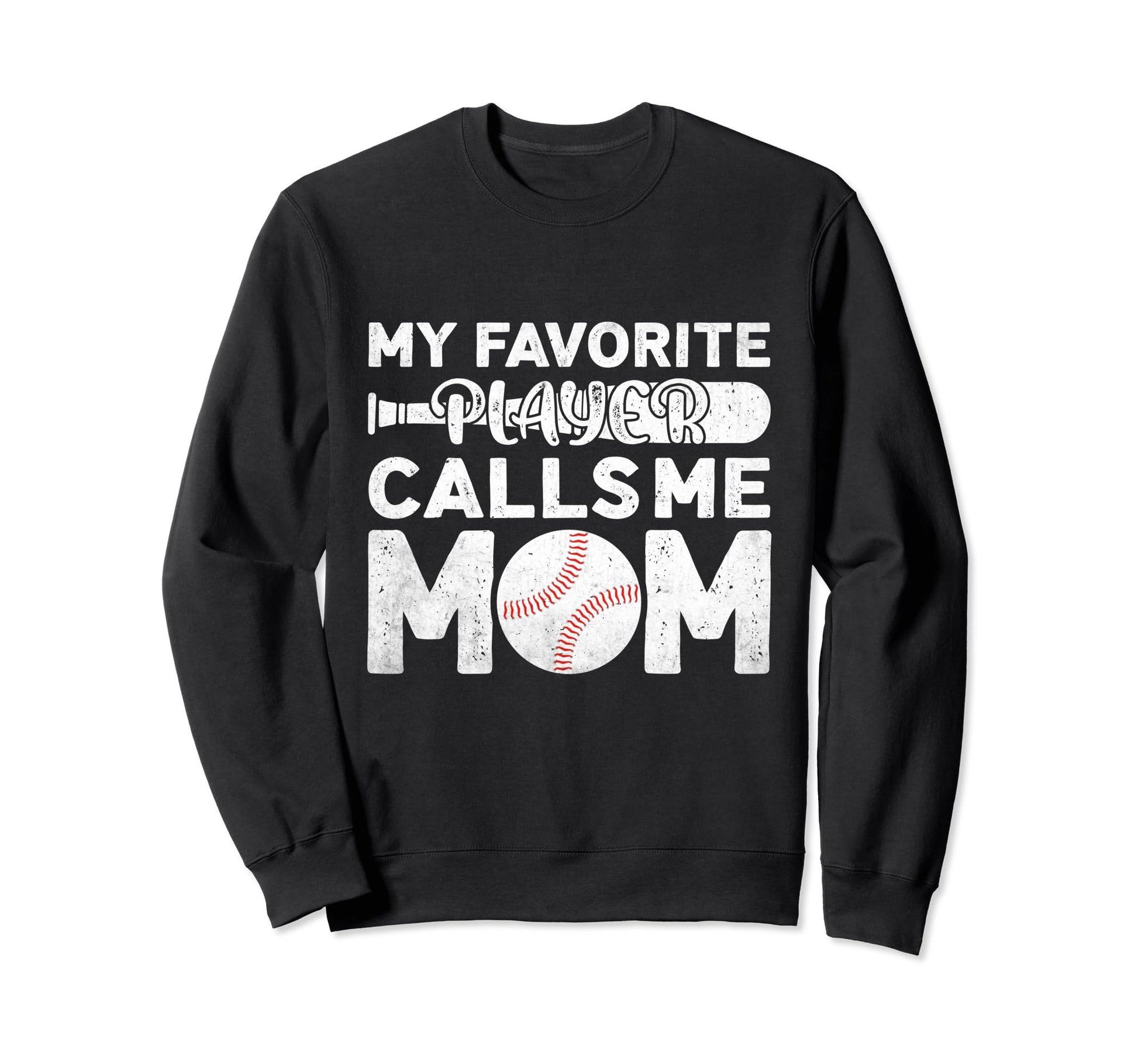 Funny Baseball Mom Baseball Fans Sweatshirt - Minimalist Print Men Women - T-Shirt, Sweatshirt, Hoodie