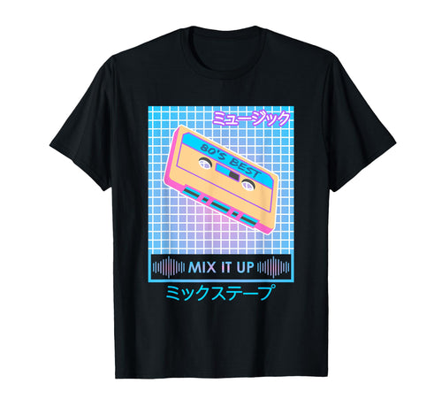 Mix It Up Tape Vaporwave Japanese T-Shirt - Novelty Apparel Unisex - T-Shirt, Sweatshirt, Hoodie