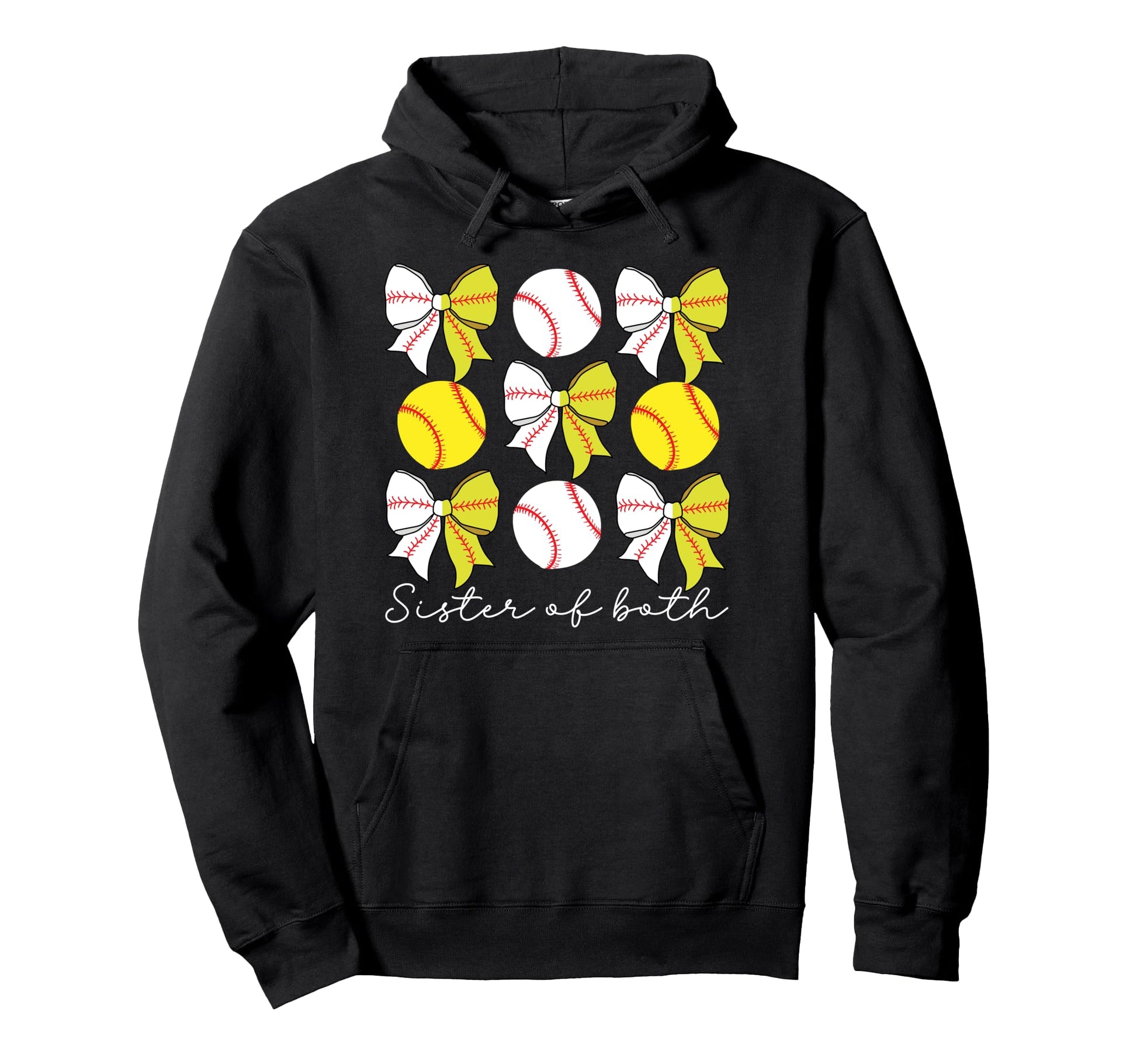 Sister Both Coquette Baseball Hoodie - Custom Art Print for Adults - T-Shirt, Sweatshirt, Hoodie