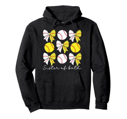 Sister Both Coquette Baseball Hoodie - Custom Art Print for Adults - T-Shirt, Sweatshirt, Hoodie