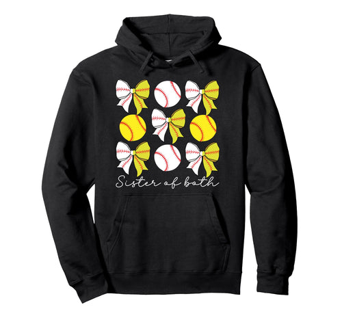 Sister Both Coquette Baseball Hoodie - Custom Art Print for Adults - T-Shirt, Sweatshirt, Hoodie