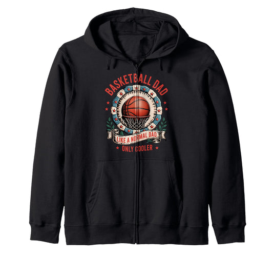 Basketball Dad Like Normal Dad Only T-Shirt - Aesthetic Graphic Men Women - T-Shirt, Sweatshirt, Hoodie