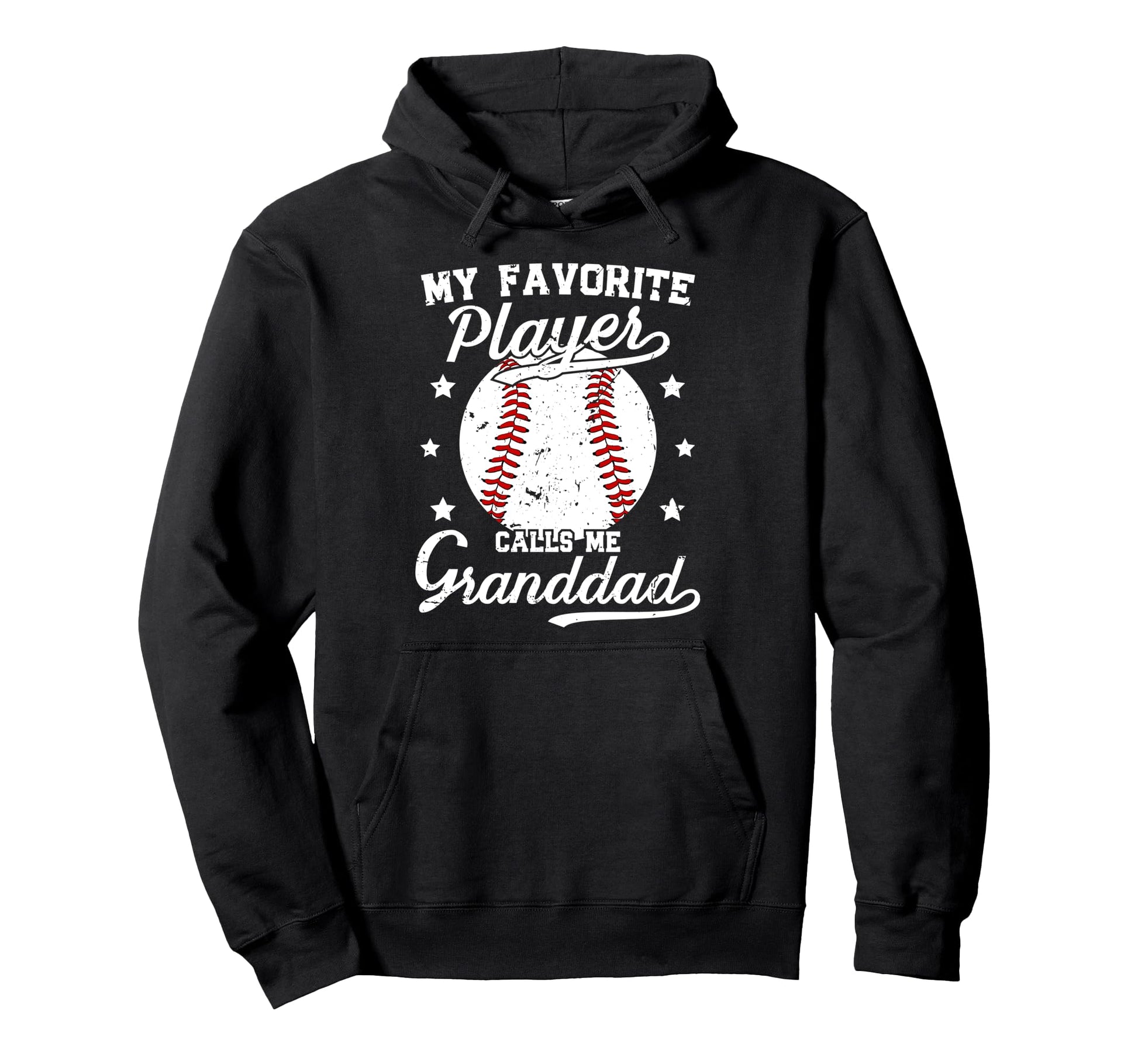 My Favorite Baseball Player Granddad Hoodie - Aesthetic Graphic for Adults - T-Shirt, Sweatshirt, Hoodie
