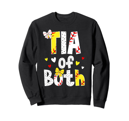 Tia Both Proud Softball Baseball Sweatshirt - Novelty Apparel Men Women - T-Shirt, Sweatshirt, Hoodie