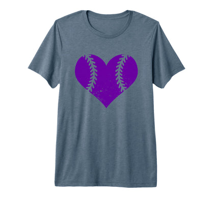 Softball Heart Funny Baseball Player T-Shirt - Graphic Print for Adults - T-Shirt, Sweatshirt, Hoodie