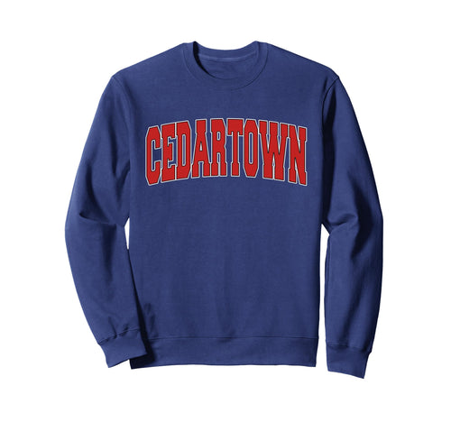 Cedartown Ga Georgia Varsity Sweatshirt - Fun Novelty Design for Adults - T-Shirt, Sweatshirt, Hoodie