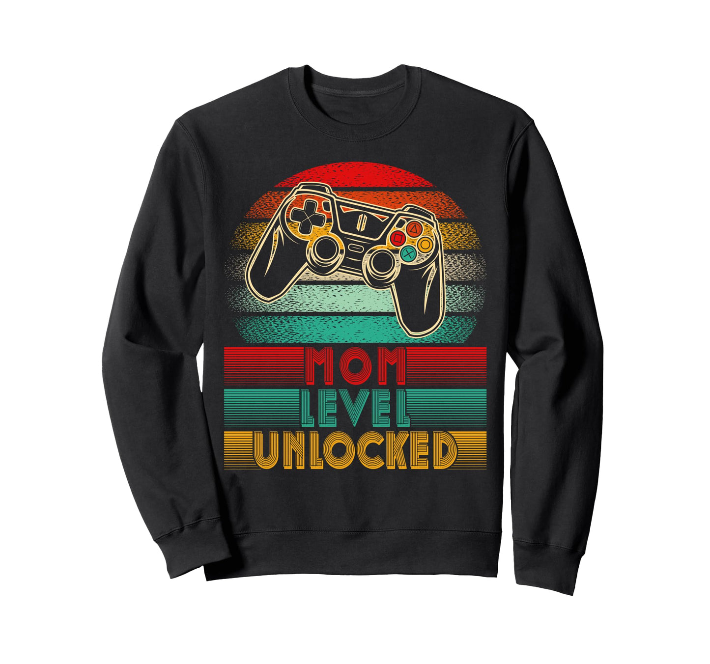 Mom Level Unlocked New Mom Controller Sweatshirt - Graphic Print Unisex - T-Shirt, Sweatshirt, Hoodie
