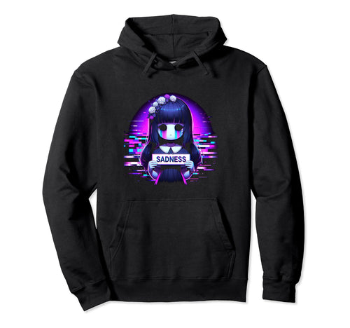 Sad Anime Japanese Aesthetic Vaporwave Art Hoodie - Streetwear Style Unisex - T-Shirt, Sweatshirt, Hoodie