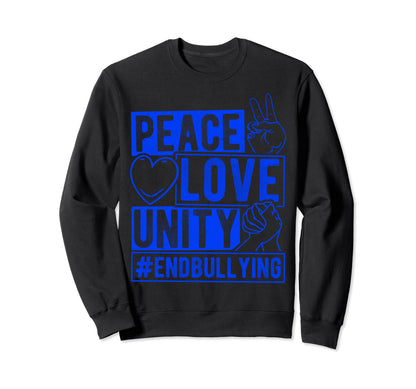 Peace Love Unity Friends Spread Love Sweatshirt - Streetwear Style Unisex - T-Shirt, Sweatshirt, Hoodie