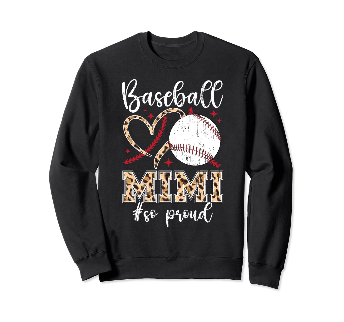Baseball Mimi So Proud Grandma Mimi Sweatshirt - Minimalist Print Unisex - T-Shirt, Sweatshirt, Hoodie