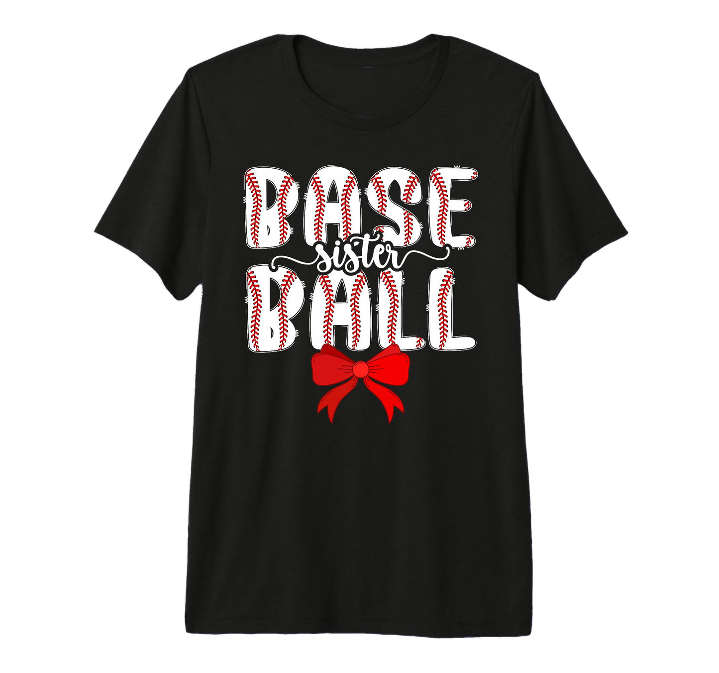 Baseball Sister Coquette Baseball T-Shirt - Novelty Apparel for Adults - T-Shirt, Sweatshirt, Hoodie