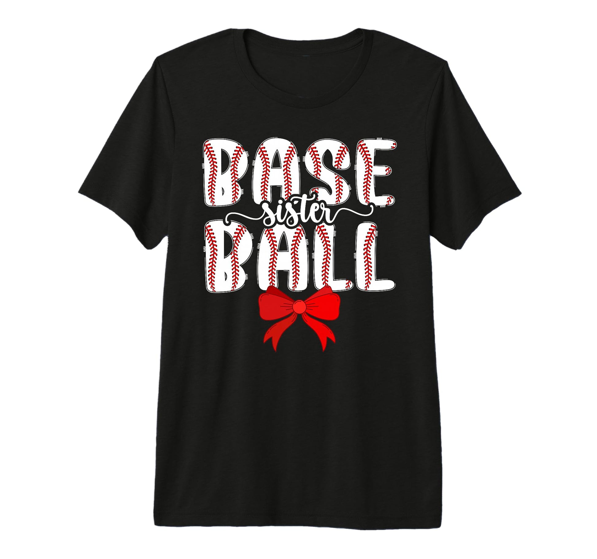Baseball Sister Coquette Baseball T-Shirt - Novelty Apparel for Adults - T-Shirt, Sweatshirt, Hoodie
