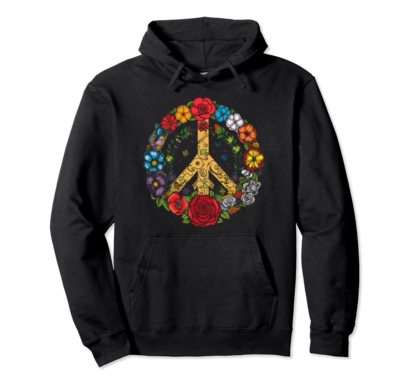 Peace Sign 60S 70S Hippie Boho 645 Hoodie - Trendy Graphic Men Women - T-Shirt, Sweatshirt, Hoodie
