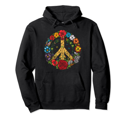 Peace Sign 60S 70S Hippie Boho 645 Hoodie - Trendy Graphic Men Women - T-Shirt, Sweatshirt, Hoodie