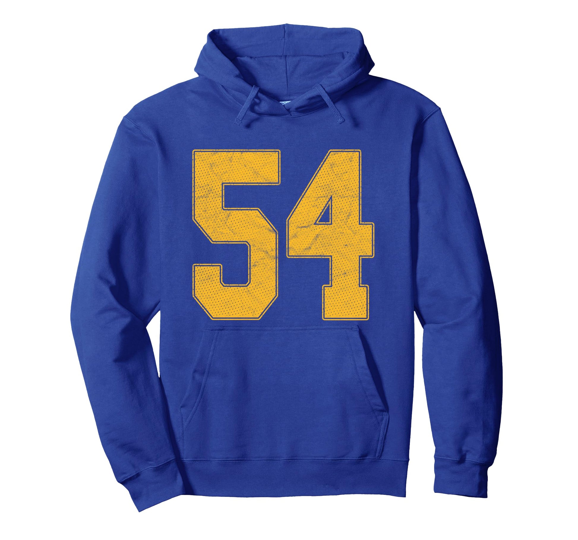 Number 54 Numbered Uniform Sports Team Hoodie - Custom Art Print Men Women - T-Shirt, Sweatshirt, Hoodie