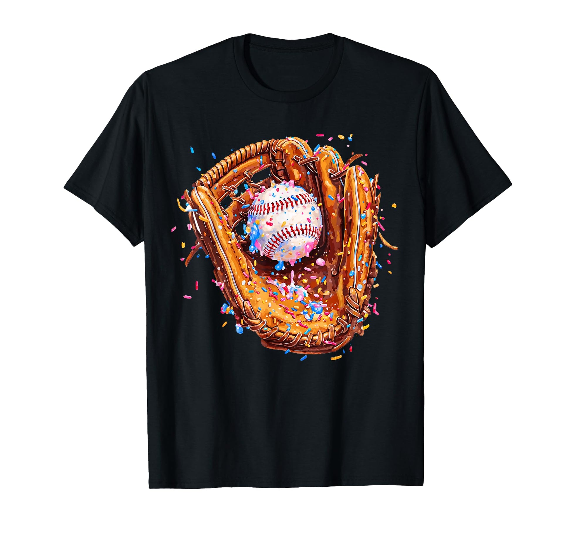 Baseball Ice Cream Baseballs Lover T-Shirt - Custom Art Print for Adults - T-Shirt, Sweatshirt, Hoodie