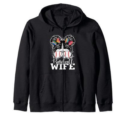 Baseball Wife Baseball Game Day Sweatshirt - Trendy Graphic for Adults - T-Shirt, Sweatshirt, Hoodie