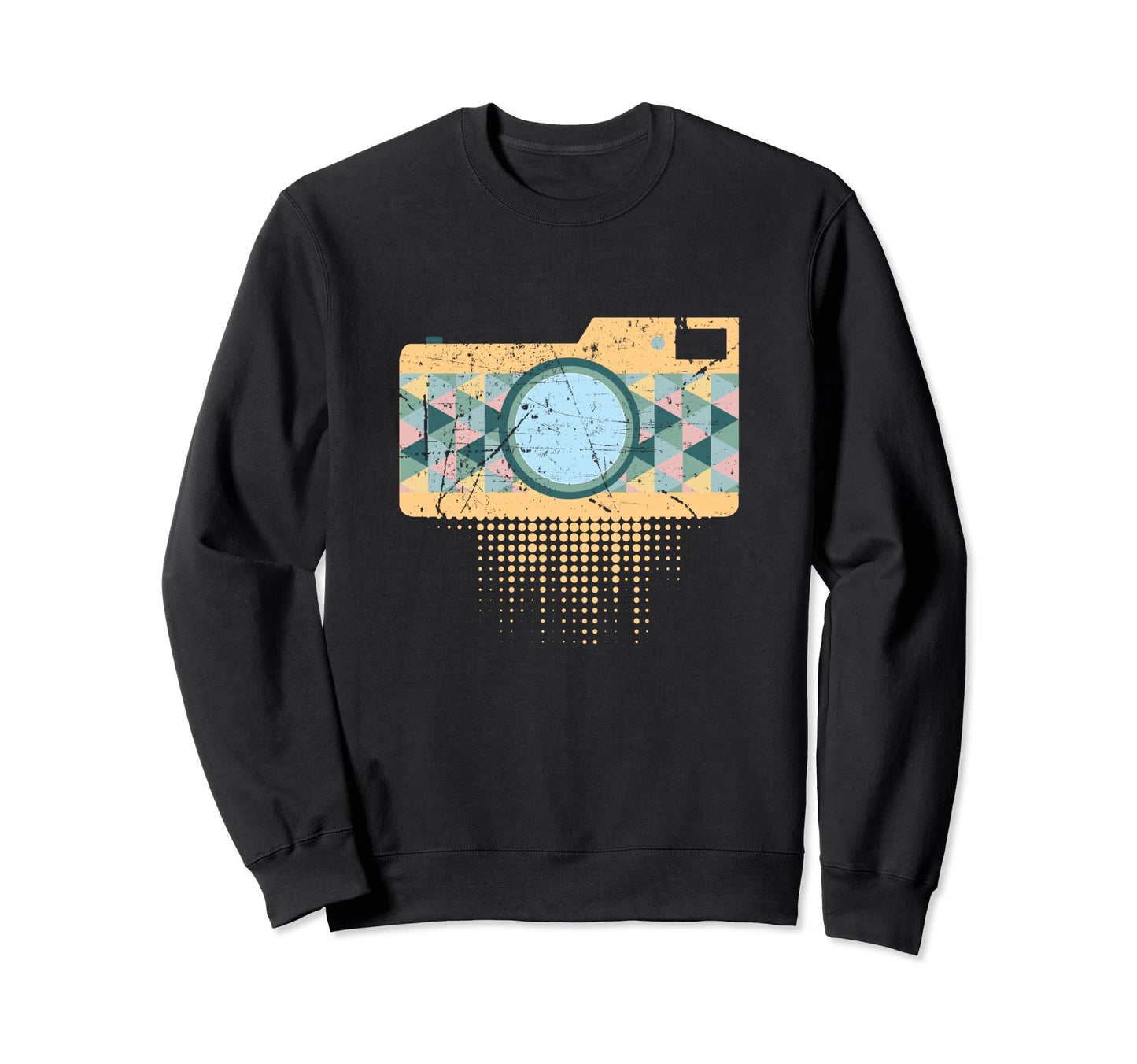 Photography Mosaic Camera Sweatshirt - Novelty Apparel Men Women - T-Shirt, Sweatshirt, Hoodie