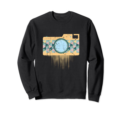 Photography Mosaic Camera Sweatshirt - Novelty Apparel Men Women - T-Shirt, Sweatshirt, Hoodie