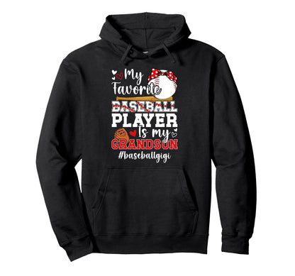 Baseball Gigi Grandma Proud Baseball Hoodie - Casual Everyday Wear Unisex - T-Shirt, Sweatshirt, Hoodie