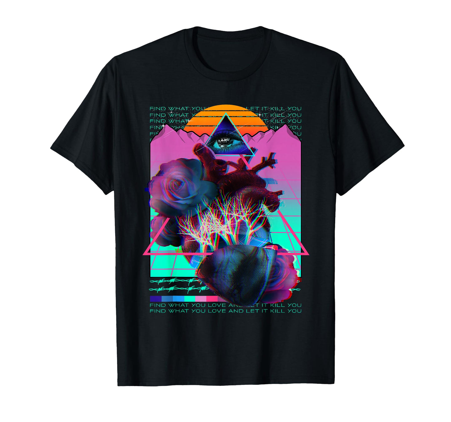 Aesthetic Vaporwave Anatomical Heart T-Shirt - Unique Graphic Unisex - T-Shirt, Sweatshirt, Hoodie
