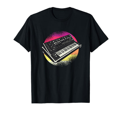 Synthesizer Vaporwave Aesthetic T-Shirt - Fun Novelty Design for Adults - T-Shirt, Sweatshirt, Hoodie