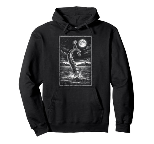 Photographer Octopus Moon Camera Hoodie - Graphic Print for Adults - T-Shirt, Sweatshirt, Hoodie