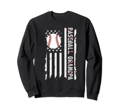 Baseball Grandpa Baseball Player Sweatshirt - Streetwear Style Men Women - T-Shirt, Sweatshirt, Hoodie