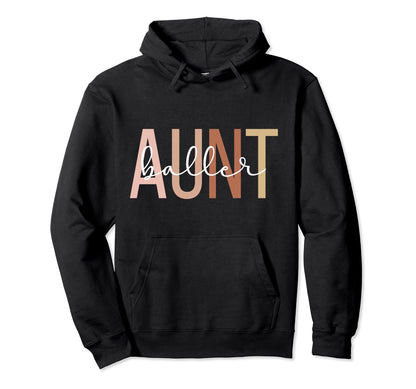 Baller Aunt Boho Softball Baseball Hoodie - Streetwear Style for Adults - T-Shirt, Sweatshirt, Hoodie