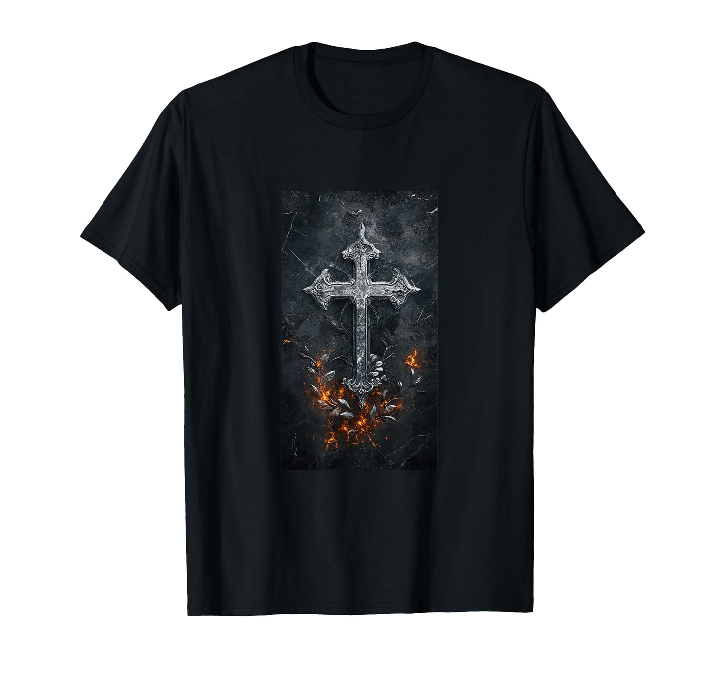 Gothic Cross Grunge Aesthetic Y2K T-Shirt - Casual Everyday Wear Unisex - T-Shirt, Sweatshirt, Hoodie